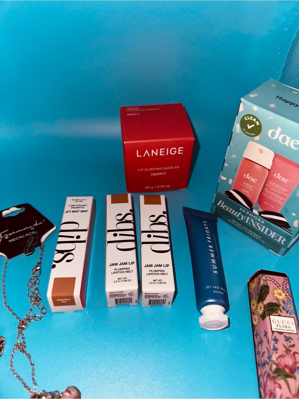 LANEIGE Lip Sleeping Mask EX - Berry Red Jar Gucci,Dibs bundle NWT